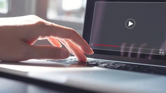 clicking on a video